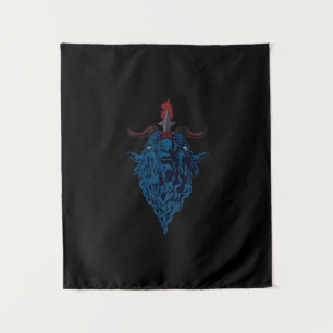 Tenture Sceau de Baphomet Bouc de Mendès Satan Gothique So