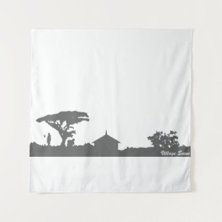 Tenture Scène du village