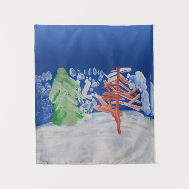 Tenture Scène hivernale (Devant)