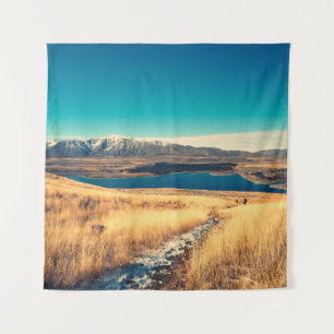 Tenture Scenic view à Mt. John summit view, lac T