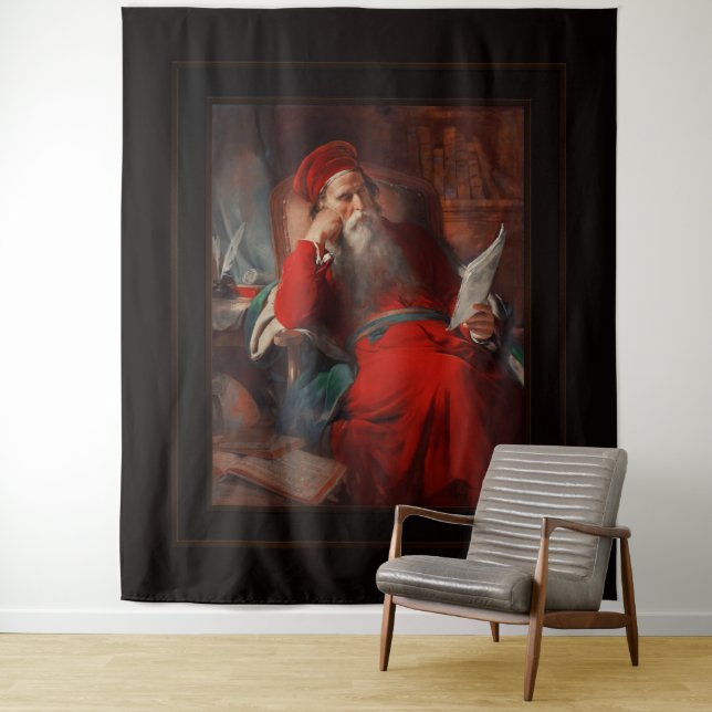 Tenture Scholar dans son étude par Friedrich von Amerling (En situation)