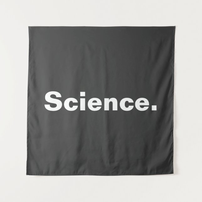 Tenture Science - conception minimaliste d'un mot (Devant)