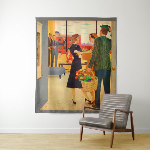 Tenture Se réunir aux Cibulskis pour regarder la télévisio