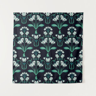 Tenture seamless abstract art nouveau floral pattern