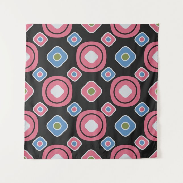 Tenture Seamless abstract pattern with the image of oval g (Devant)
