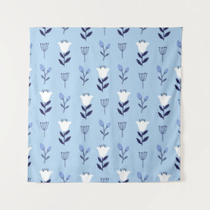 Tenture Seamless colorful floral pattern with wild flowers