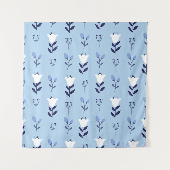 Tenture Seamless colorful floral pattern with wild flowers (Devant)