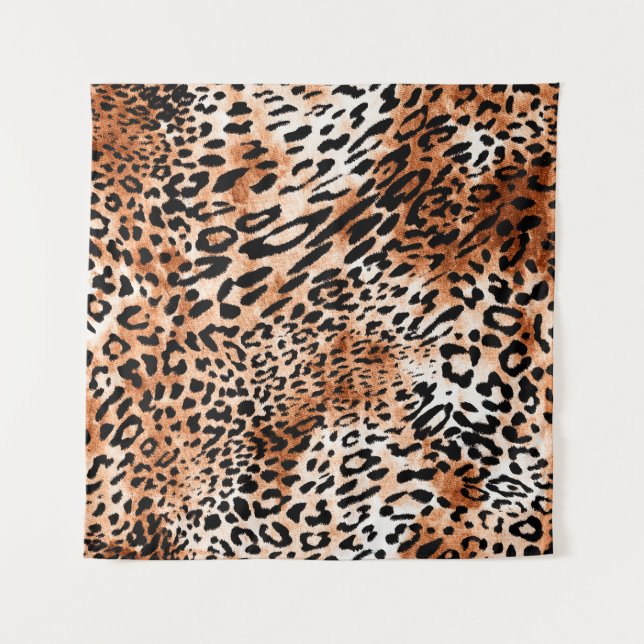 Tenture Seamless leopard pattern, african animal print (Devant)