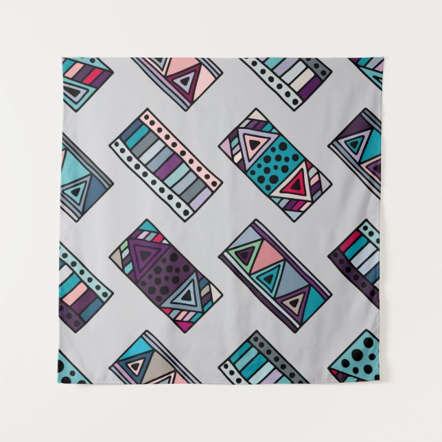 Tenture Seamless vintage pattern. geometrical background w (Devant)