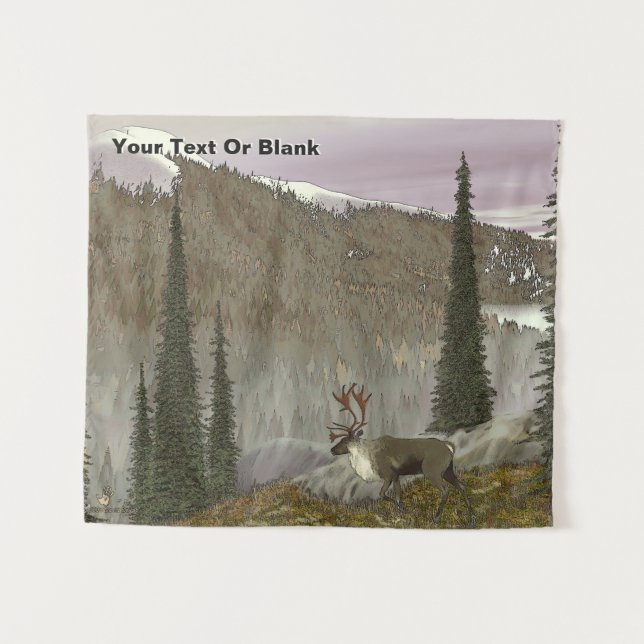 Tenture Selkirk Caribou (Devant (Horizontal))