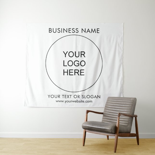 Tenture Séminaire de fêtes Contexte Logo d'entreprise Gran (En situation (horizontale))