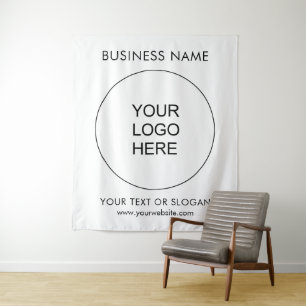 Tenture Séminaire de fêtes Logo d'affaires personnalisé Gr