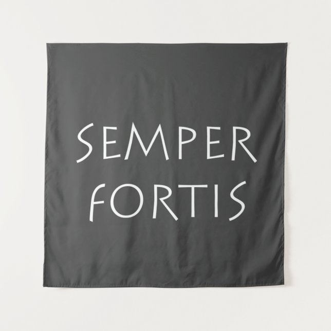 Tenture Semper fortis (Devant)