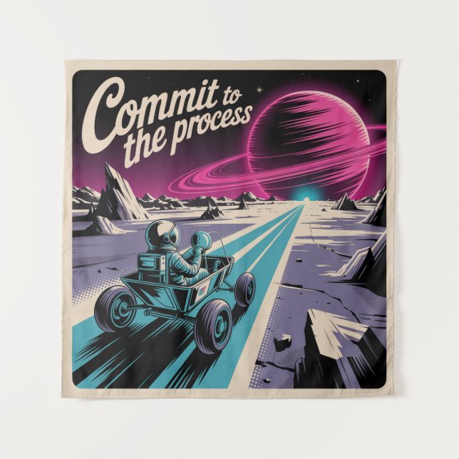 Tenture S'engager dans le processus (Devant)