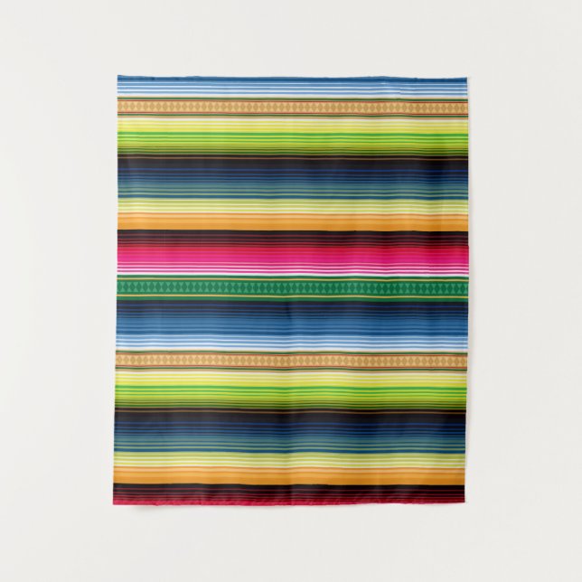 Tenture Serape de couverture traditionnelle mexicaine (Devant)