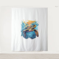 Serene Underwater Turtle