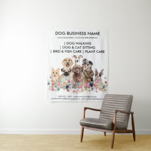 Tenture Service de Visite à Domicile pour Chiens Toile de