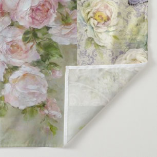 Tenture Shabby collage chic, pays victorien, découpage, b