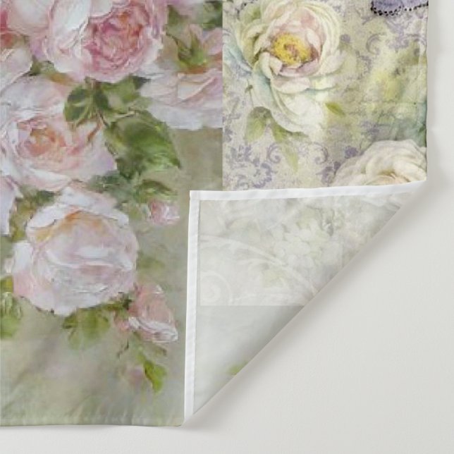 Tenture Shabby collage chic, pays victorien, découpage, b (Détail)