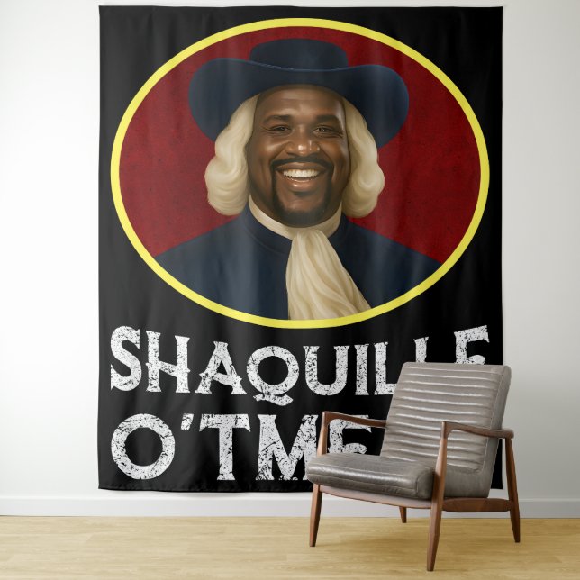 Tenture Shaquille d'avoine Mème drôle (En situation)
