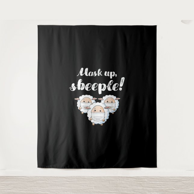 Tenture Sheep in mask | Animal Lovers (Devant)