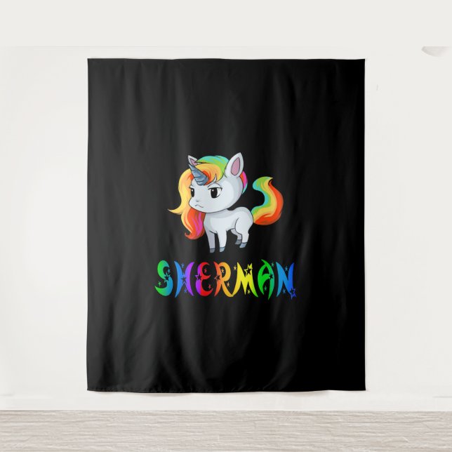 Tenture Sherman Unicorn (Devant)