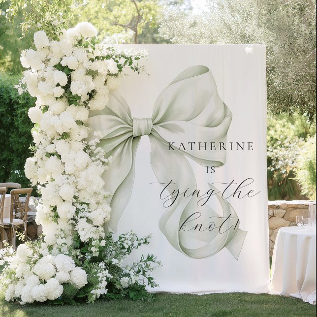 Tenture She's tying the Knot Bridal Shower Backdrop (Créateur téléchargé)