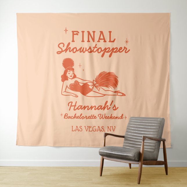 Tenture Showgirl Final Showstopper Bachelorette Backdrop (En situation (horizontale))