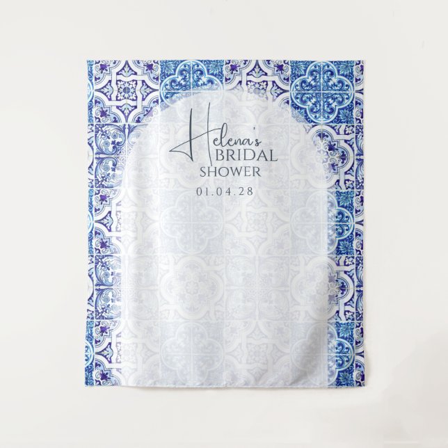 Tenture Sicilienne Majolica - Thème Citron Italien (Devant)