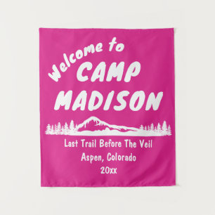 Tenture SIGNE DE LA PROPRIÉTÉ DE Camping Fête des mariées 