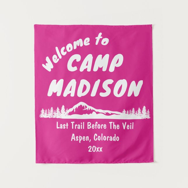 Tenture SIGNE DE LA PROPRIÉTÉ DE Camping Fête des mariées  (Devant)