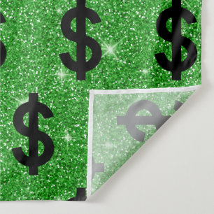 Tenture Signe Dollar Noir Argent Entrepreneur Wall Street