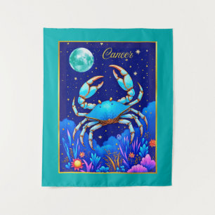 Tenture Signe du zodiaque Cancer le Crabe