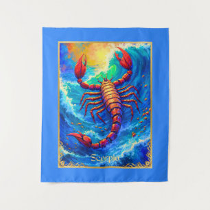 Tenture SIGNE Zodiaque Scorpion émergent des eaux profonde