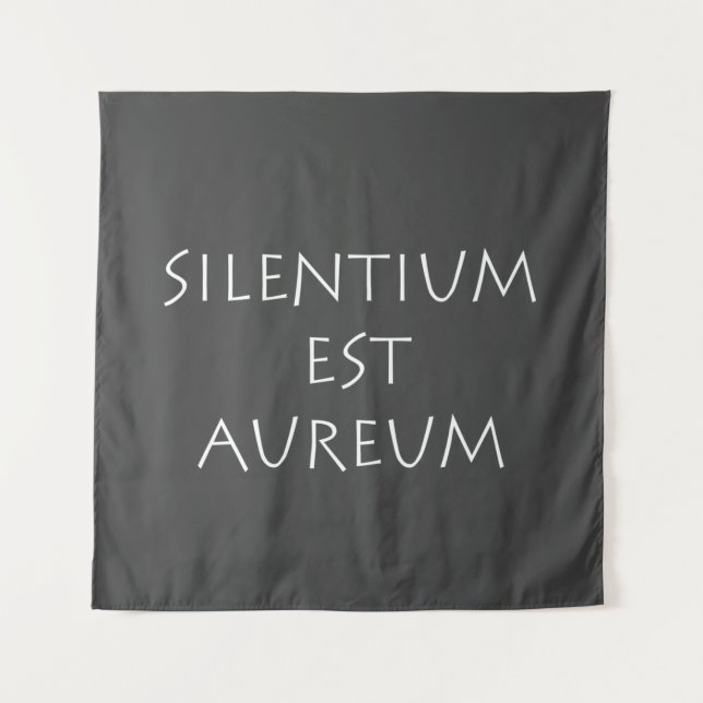 Tenture Silgentium est aureum (Devant)