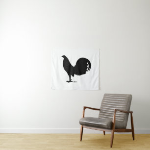 Tenture Silhouette du coq Gamecock