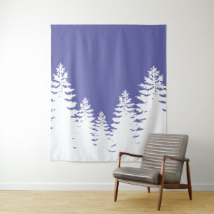 Tenture Silhouette minimaliste très peri pin      
