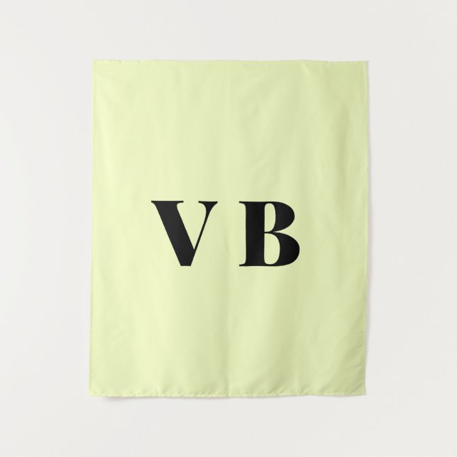 Tenture simple couleur pastel personnalisée minimale solid (Devant)