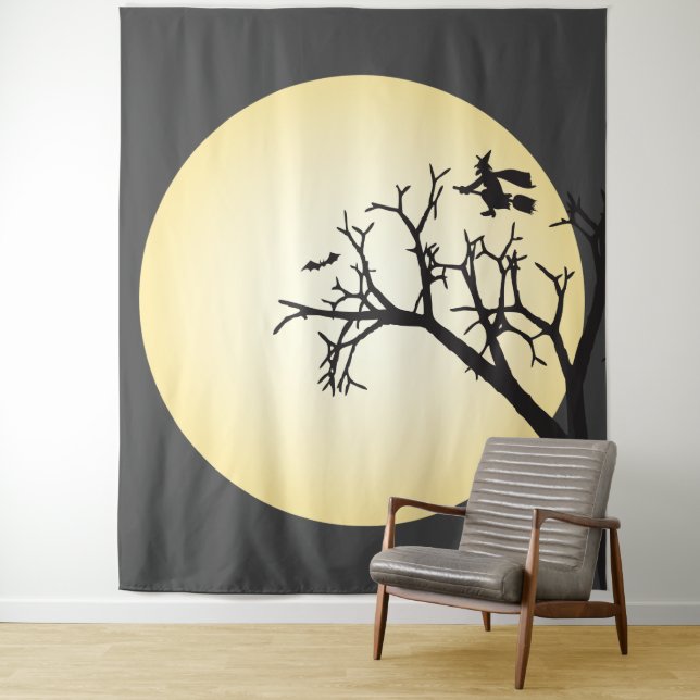 Tenture Simple fond pour photo de fête d'Halloween sorcièr (En situation)