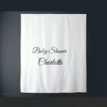 Tenture SIMPLE MINIMAL.CUTIE ADD NAME BABY baby shower Thr<br><div class="desc">Conception</div>