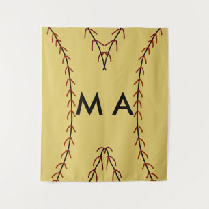 Tenture Simple monogramme ajoutez votre lettre de nom homm