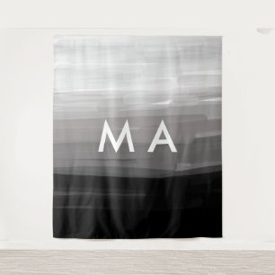 Tenture Simple monogramme ajoutez votre lettre de nom homm