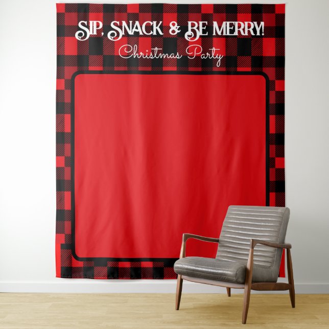 Tenture Sip Snack & Be Joyeux Noël (En situation)