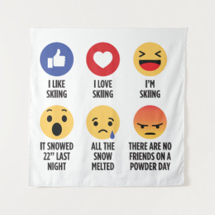 Tenture Ski Emojis