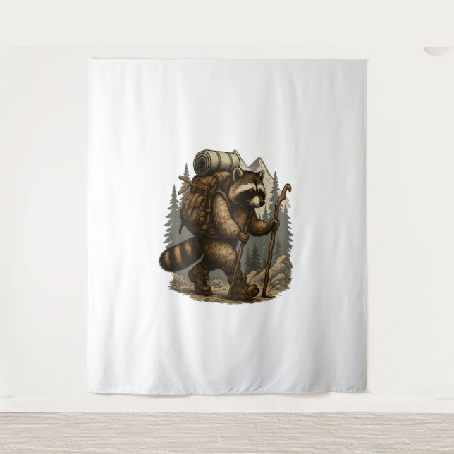Tenture Sloth Camping Randonnée (Devant)