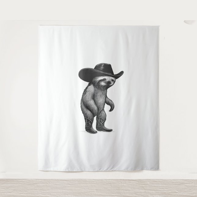 Tenture Sloth Lazy Sleepy Sloth (Devant)