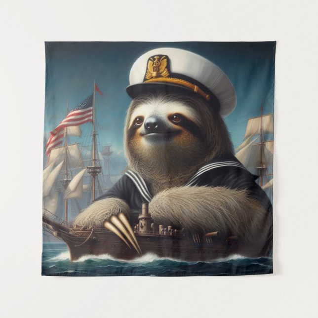 Tenture Sloth Sailor (Devant)