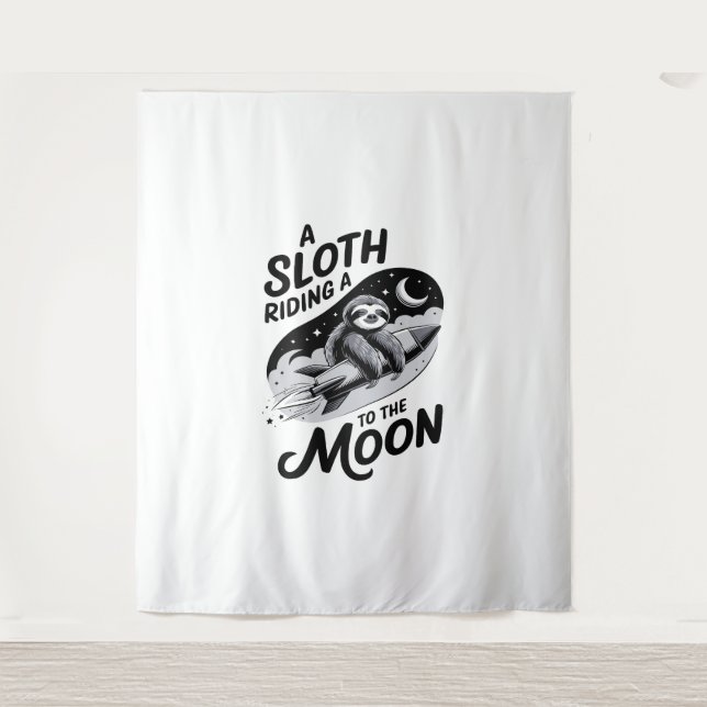 Tenture Sloth Shirt Animaux Automne Citrouille (Devant)