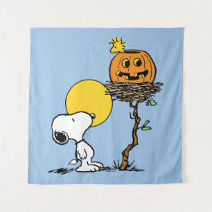 Tenture Snoopy & Bois Nid Avec Jack O'Lantern