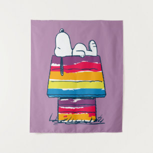 Tenture Snoopy Rainbow Dog House